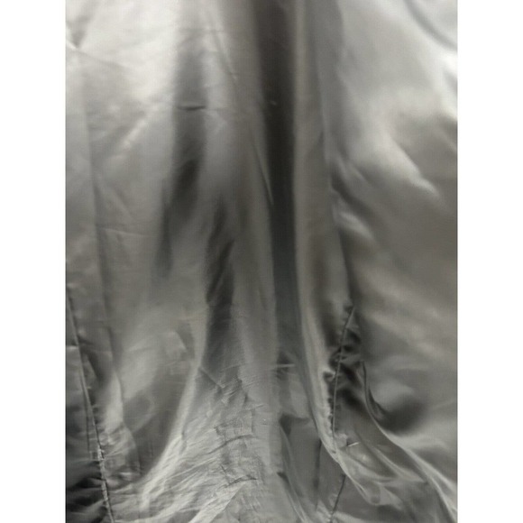 STEPHANIE MATTHEWS CHARCOAL GRAY soft 100% WOOL Coat Women Size 10 P (Flaw) - Picture 11 of 16